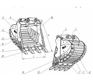 Ковш для экскаватора Volvo EC480DL