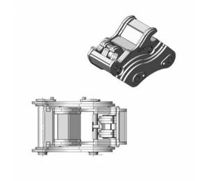 Быстросъем (БСМ, квик) для экскаватора-погрузчика Komatsu WB93 / 95 / 97