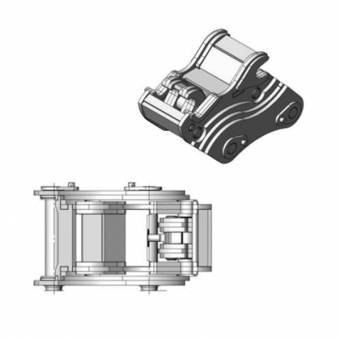 Быстросъем (БСМ, квик) для экскаватора-погрузчика Terex 970 / TLB890 / TLB990